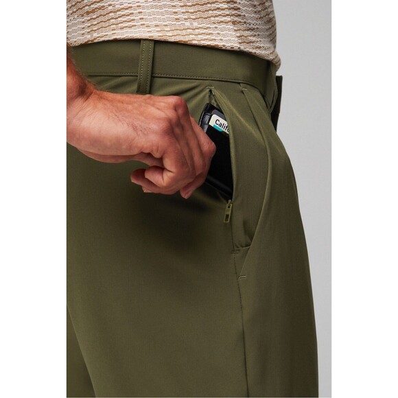 NWT $94.95 Fabletics The Only Pants Dark Moss Green Men’s Size 31x32 (A6) - Picture 4 of 6